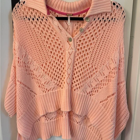 Peach Free people knit Women's Sweater - Picture 1 of 5